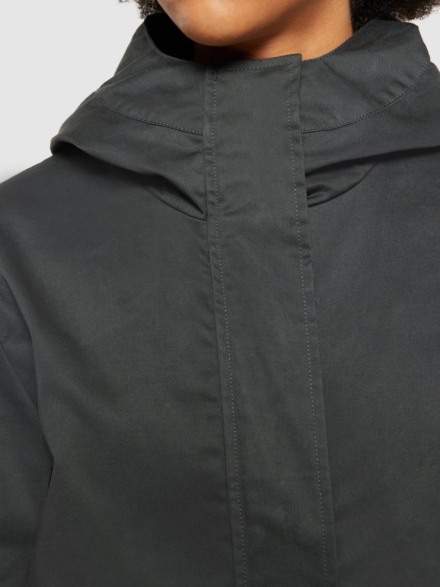 WAXED CANVAS parka jacket - GOTS - Phantom - Billede 6