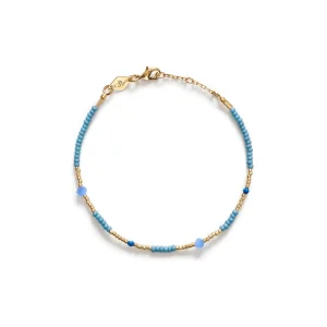 ANNI LU Clemence armbånd - Faded denim